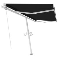 vidaXL Standmarkise Einziehbar Handbetrieben 450x300 cm...
