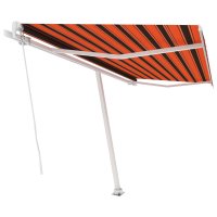 vidaXL Standmarkise Einziehbar Handbetrieben 450x300 cm...
