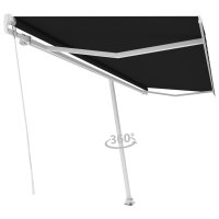 vidaXL Standmarkise Einziehbar Handbetrieben 500x300 cm...