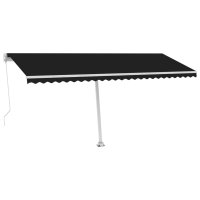 vidaXL Standmarkise Einziehbar Handbetrieben 500x300 cm...