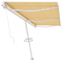 vidaXL Standmarkise Einziehbar Handbetrieben 600x300 cm...