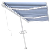 vidaXL Gelenkarmmarkise Einziehbar mit LED 600x300 cm...