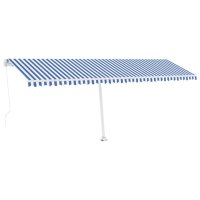vidaXL Gelenkarmmarkise Einziehbar mit LED 600x300 cm...