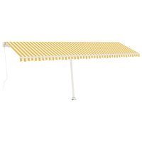 vidaXL Gelenkarmmarkise Einziehbar mit LED 600x300 cm...