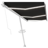 vidaXL Gelenkarmmarkise Einziehbar mit LED 600x300 cm...