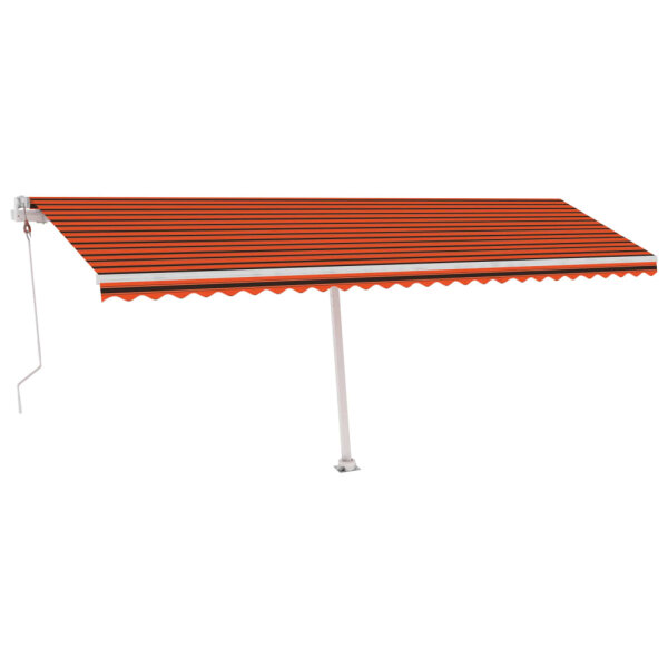 vidaXL Standmarkise Automatisch 600x300 cm Orange/Braun