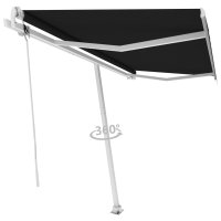 vidaXL Standmarkise Automatisch 400x350 cm Anthrazit