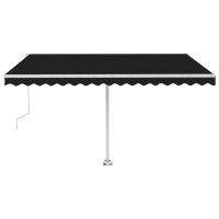 vidaXL Standmarkise Automatisch 400x350 cm Anthrazit