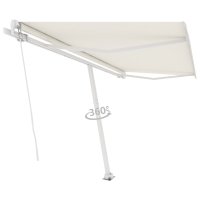vidaXL Standmarkise Einziehbar Handbetrieben 450x350 cm...