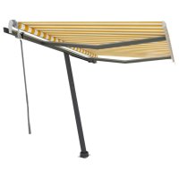 vidaXL Gelenkarmmarkise mit LED 300x250 cm Gelb und...