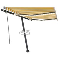 vidaXL Gelenkarmmarkise mit LED 300x250 cm Gelb und...