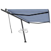 vidaXL Standmarkise Einziehbar Handbetrieben 500x300 cm...