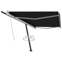 vidaXL Standmarkise Einziehbar Handbetrieben 500x300 cm...