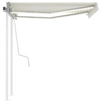 vidaXL Gelenkarmmarkise Einziehbar mit LED 3x2,5 m...