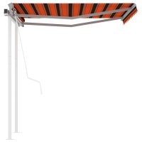 vidaXL Gelenkarmmarkise Automatisch mit Pfosten 3,5x2,5 m...