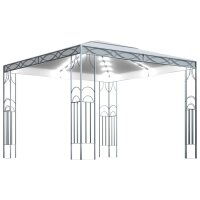 vidaXL Pavillon mit LED-Lichterkette 300x300 cm...