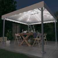 vidaXL Pavillon mit LED-Lichterkette 300x300 cm...