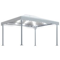 vidaXL Pavillon mit LED-Lichterkette 400x300 cm...