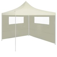 vidaXL Pavillon-Seitenwand mit Fenstern 6x2 m Creme