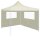 vidaXL Pavillon-Seitenwand mit Fenstern 4x2 m Creme