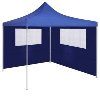 vidaXL Pavillon-Seitenwand mit Fenstern 4x2 m Blau