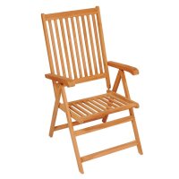 vidaXL Garten-Liegestühle mit Kissen 8 Stk. Massivholz Teak