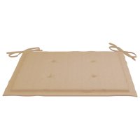 vidaXL Klappbare Gartenstühle mit Kissen 4 Stk. Massivholz Teak