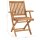 vidaXL Klappbare Gartenstühle mit Kissen 4 Stk. Massivholz Teak