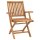 vidaXL Klappbare Gartenstühle mit Kissen 4 Stk. Massivholz Teak
