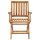 vidaXL Klappbare Gartenstühle mit Kissen 4 Stk. Massivholz Teak