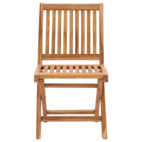 vidaXL Klappbare Gartenst&uuml;hle 4 Stk. Massivholz Teak