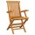vidaXL Gartenstühle mit Grauen Kissen 8 Stk. Massivholz Teak