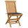 vidaXL Gartenstühle mit Anthrazit Kissen 8 Stk. Massivholz Teak