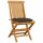 vidaXL Gartenstühle mit Taupe Kissen 8 Stk. Massivholz Teak