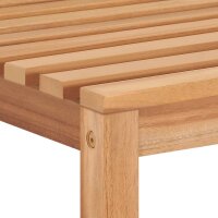 vidaXL Gartenst&uuml;hle 4 Stk. mit Kissen Massivholz Teak