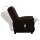 vidaXL Massagesessel Elektrisch Dunkelbraun Stoff