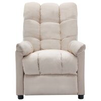 vidaXL Massagesessel Elektrisch Creme Stoff