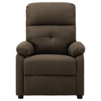 vidaXL Massagesessel Elektrisch Braun Stoff