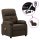 vidaXL Massagesessel Elektrisch Braun Stoff
