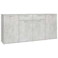 vidaXL Sideboard Betongrau 160x36x75 cm Holzwerkstoff