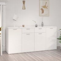 vidaXL Sideboard Hochglanz-Wei&szlig; 160x36x75 cm Holzwerkstoff