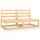 vidaXL 2-Sitzer-Gartensofa Kiefer Massivholz