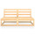 vidaXL 2-Sitzer-Gartensofa Kiefer Massivholz