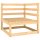 vidaXL 5-tlg. Garten-Lounge-Set Massivholz Kiefer