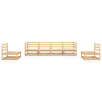 WOWONA 6-tlg. Garten-Lounge-Set Massivholz Kiefer