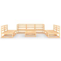 WOWONA 8-tlg. Garten-Lounge-Set Massivholz Kiefer