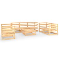 vidaXL 8-tlg. Garten-Lounge-Set Kiefer Massivholz