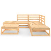 vidaXL 6-tlg. Garten-Lounge-Set Kiefer Massivholz