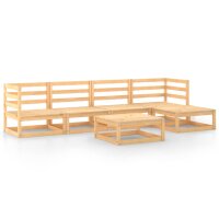 vidaXL 6-tlg. Garten-Lounge-Set Massivholz Kiefer