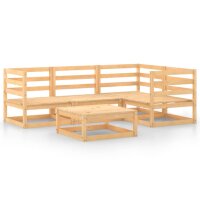 vidaXL 5-tlg. Garten-Lounge-Set Massivholz Kiefer